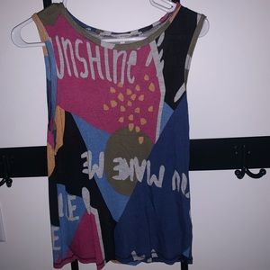 multicolored tank top